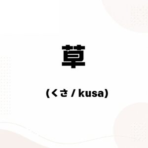 進日文 - 草 的用法