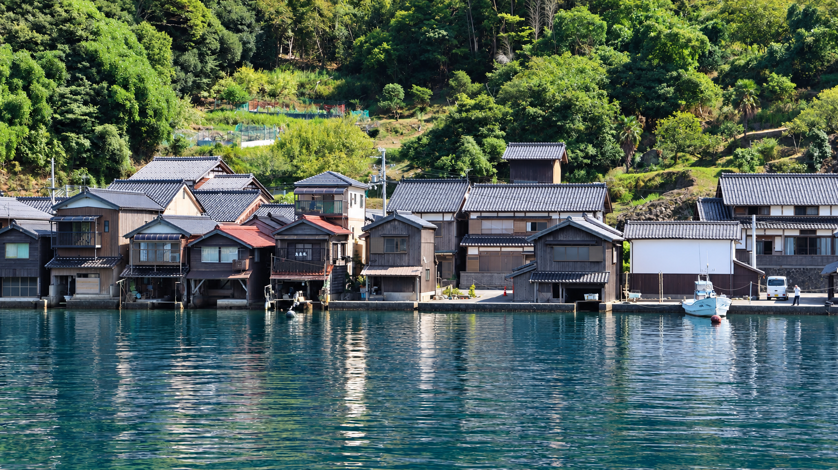 海之京都伊根舟屋海上聚落風景